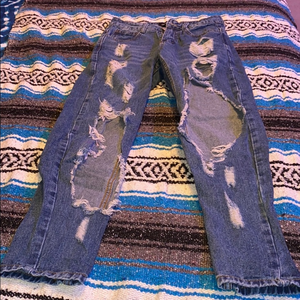High waisted mom jeans